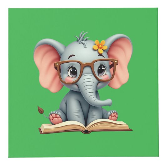 Wise Baby Elephant フォトキューブ (右)