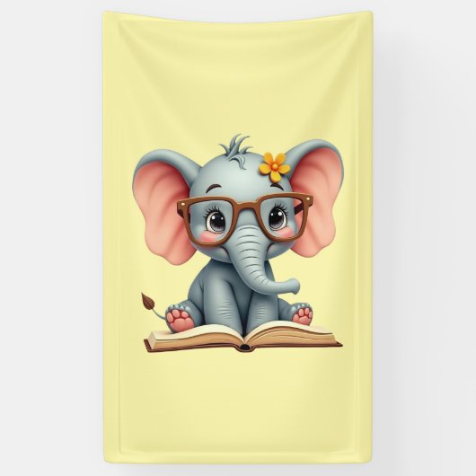 Wise Baby Elephant 横断幕 (縦)