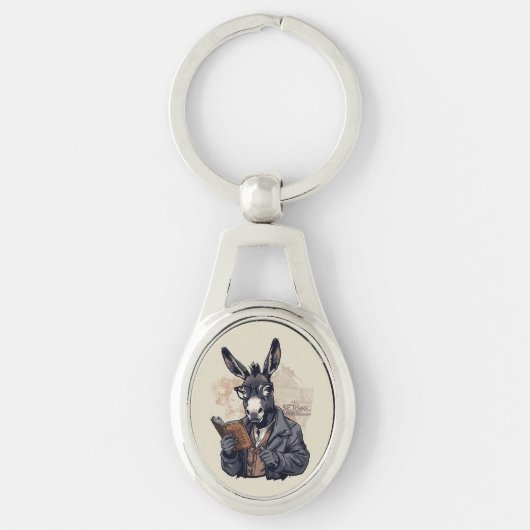 Wise Donkey — Keychain キーホルダー (正面)