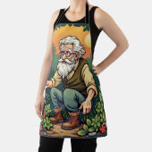 Wise GardenerCharming Vegetable Patch Kitchen Wear エプロン (インサイチュ)