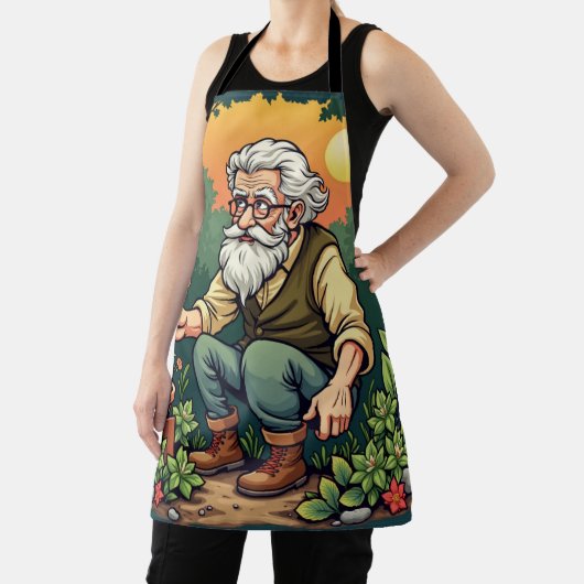 Wise GardenerCharming Vegetable Patch Kitchen Wear エプロン (インサイチュ)