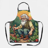 Wise GardenerCharming Vegetable Patch Kitchen Wear エプロン (正面)