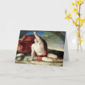 Wise Man with Compass and Globe Fine Art Card カード (黄色い花)