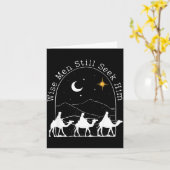 Wise Men Still Seek Him Christian Christmas Jesus  カード (黄色い花)