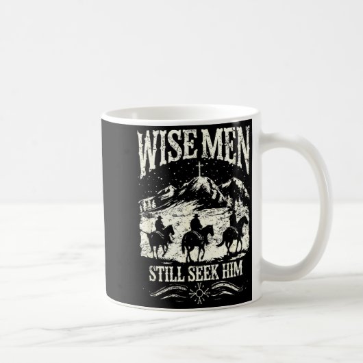 Wise Men Still Seek Him Christian Christmas Jesus  コーヒーマグカップ (右)