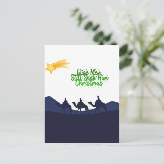 Wise Men Still Seek Him Christmas ポストカード (スタンド正面)