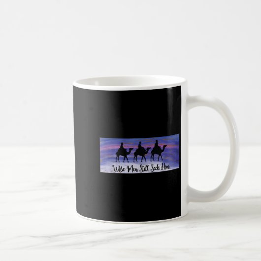 Wise Men Still Seek Him Christmas Christian Quote  コーヒーマグカップ (右)