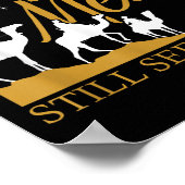 Wise Men Still Seek Him Holy Bible Prayer T-shirt. ポスター (角)