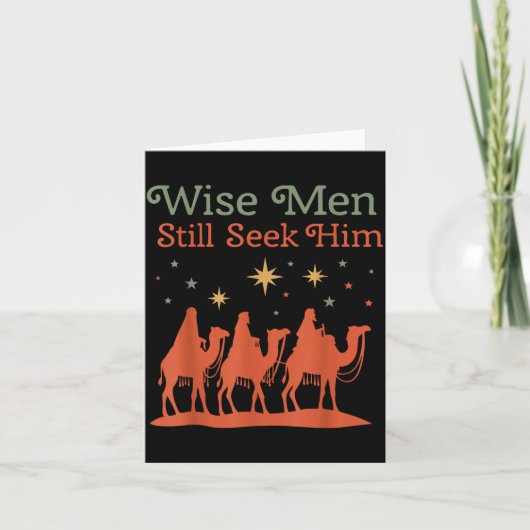 Wise Men Still Seek Him Nativity Scene Christian C カード (正面)