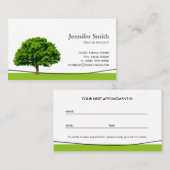 Wise Oak Treeサー気にビス-アポイントメント 予約カード (正面/裏面)