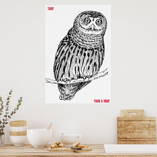 Wise Old Owl Poster ポスター (キッチン)