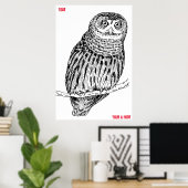 Wise Old Owl Poster ポスター (ホームオフィス)