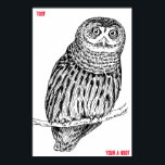 Wise Old Owl Poster ポスター<br><div class="desc">Large Posters ,  decorate that bedroom,  study or a special wall in your house or 
office. Minimal Vector Graphic art some with appropiate
descriptive text.</div>