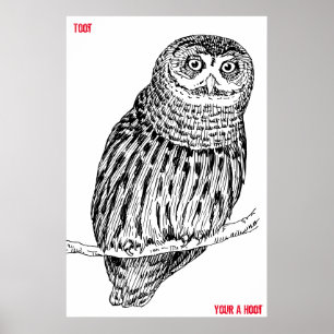Wise Old Owl Poster ポスター