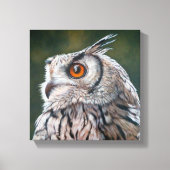 Wise Owl Painting Small キャンバスプリント (正面)