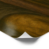  Wise Owl Scholar Portrait in Academic Regalia ポスター (コーナー)