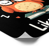 Wise Owl With Gles Funny Nerdy Back To School Grap ポスター (角)