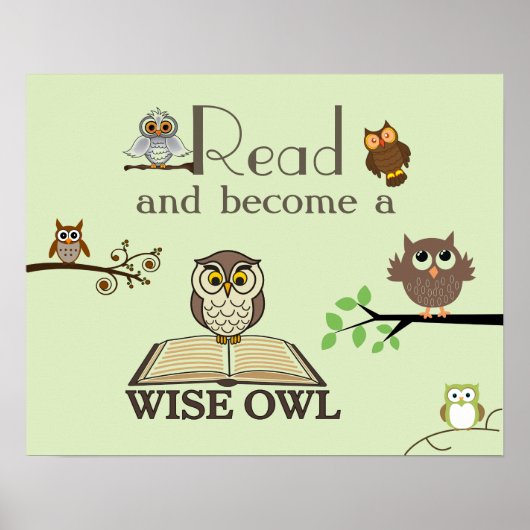 Wise Owlsリテラシーのポスター ポスター (正面)