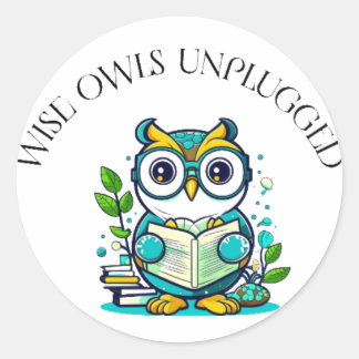 Wise owls unplugged ラウンドシール
