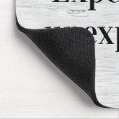 Wise Quote on Birch Tree Texture マウスパッド (コーナー)