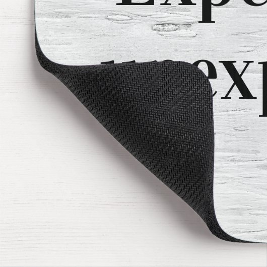 Wise Quote on Birch Tree Texture マウスパッド (コーナー)