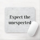 Wise Quote on Birch Tree Texture マウスパッド (マウス)