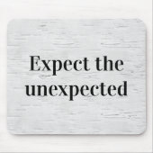 Wise Quote on Birch Tree Texture マウスパッド (正面)