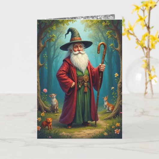 Wise WIzard 2 (quote inside) カード (黄色い花)