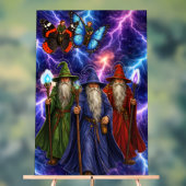 Wise wizards and butterfly elves, stormy fantasy s アクリルサイン (ニュートラル)