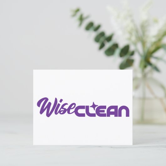 WiseClean – ポストカード (スタンド正面)