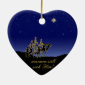 Wisemenはまだ彼をクリスマスのオーナメント追求します セラミックオーナメント (裏面)