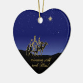 Wisemenはまだ彼をクリスマスのオーナメント追求します セラミックオーナメント (左)