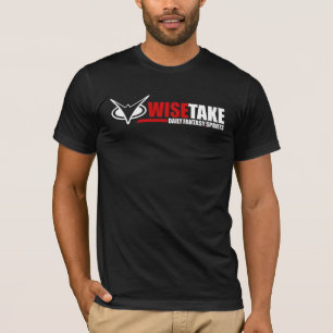 WiseTakeの毎日のファンタジーのスポーツは黒いTシャツに合いました Tシャツ