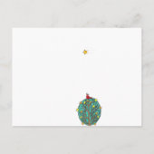 Wishここにいるとレッドバード射撃、 発砲スターデザイン ポストカード (裏面)