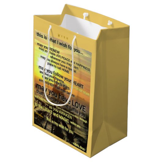 WISHミディアム抱き枕by詩人Adiela Akoo ミディアムペーパーバッグ (裏面アングル)