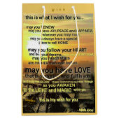 WISHミディアム抱き枕by詩人Adiela Akoo ミディアムペーパーバッグ (正面)