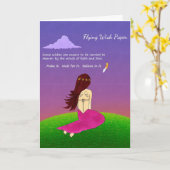 Wish紙のグリーティングカード カード (黄色い花)