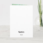 Wish誕生日のロウソクのグリーテおもしろいィングカード カード (裏面)