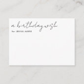 Wish パーソナライズされた Jarカード(誕生日) エンクロージャーカード (正面)