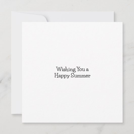 Wish a Friend a Happy Summer カード (裏面)
