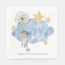 Wish Cat Star Cloud Any Age Birthday Party
