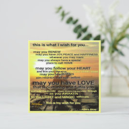 Wish Greeting Card by Adiela Akoo