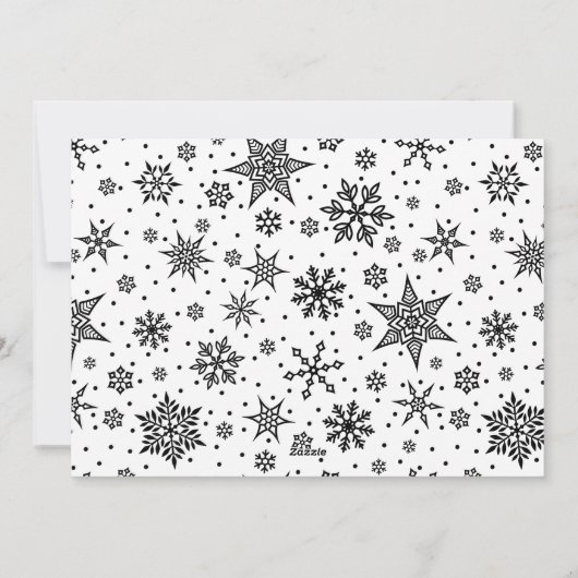 Wish Holidayモダン Photo Card、編集可能なメッセージ付き シーズンカード (裏面)