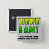 Wish True来ボタおもしろいンのバッジ 缶バッジ (正面&裏面)