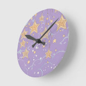 Wish Upon a Star Wall Clock ラウンド壁時計 (傾斜)