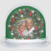 Wish You A Merry Christmas Wreath Couple Photo    (正面)