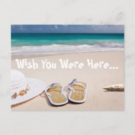 Wish You Hereビーチ葉書 ポストカード