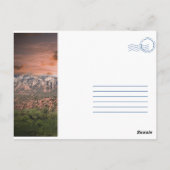 Wish You Was Here -セドナ,アリゾナ – 夕日 ポストカード (裏面)