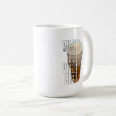 Wish You Were Beer Funny Beer Pun Design コーヒーマグカップ (正面右)