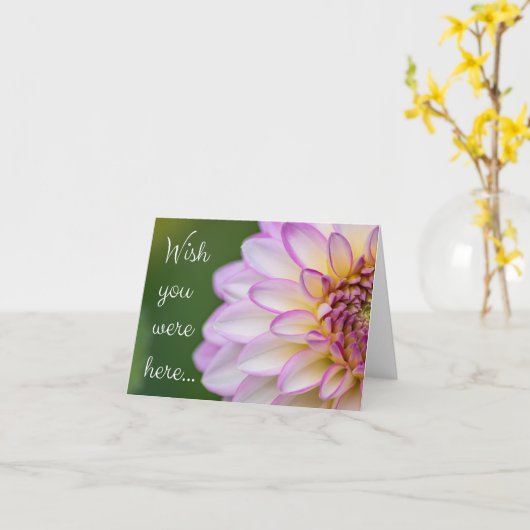 Wish you were here! カード (黄色い花)